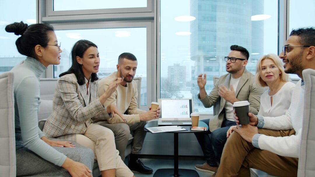 team meeting diverse ages